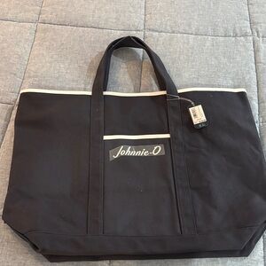 Johnnie-O Navy Canvas Tote Bag (new)